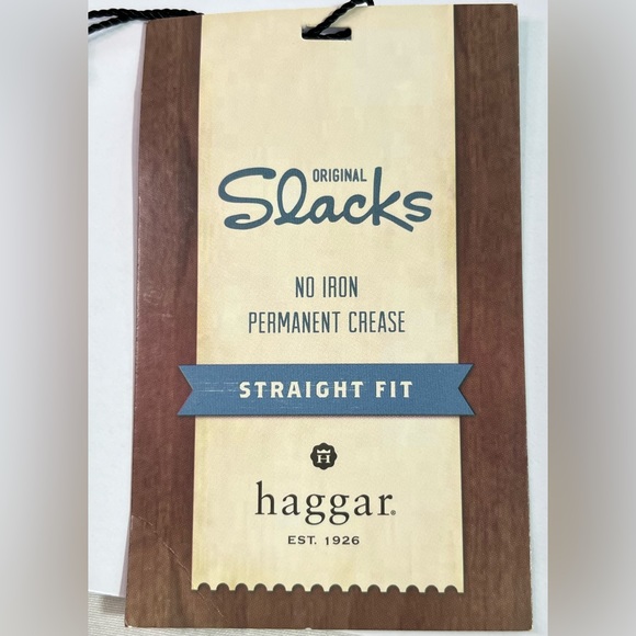 NWT Haggar Original Dark Slack Men’s Size 42 X 30 Long - Picture 10 of 14